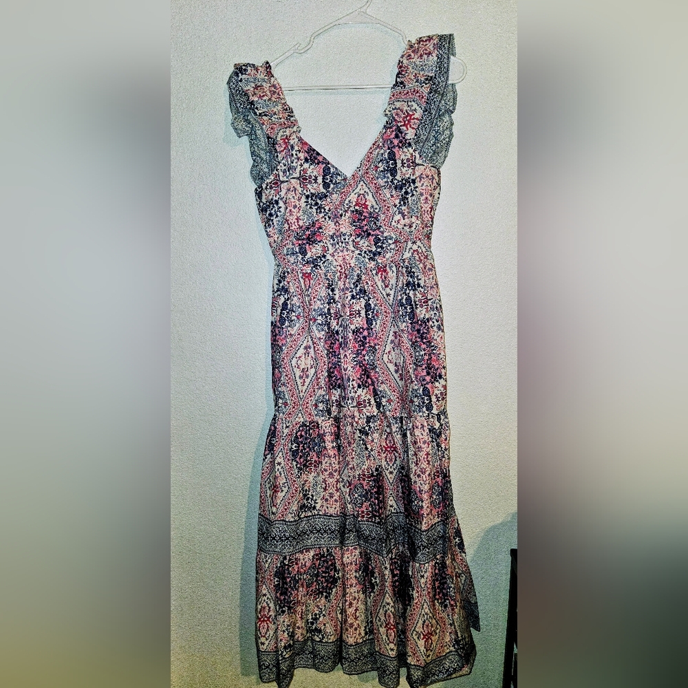Caroline Constas Multicolor Smocked Dress
